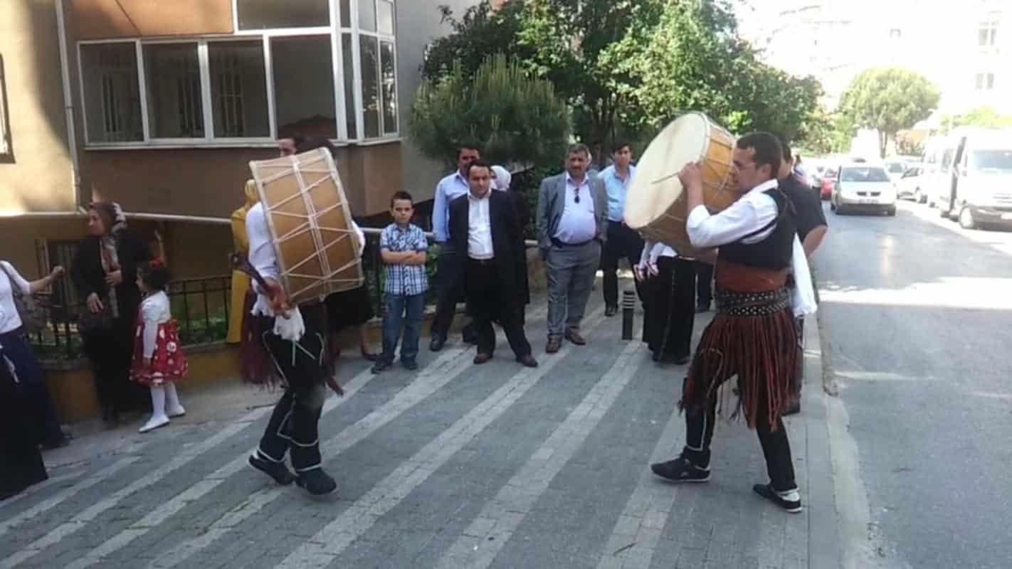 Davul performansı